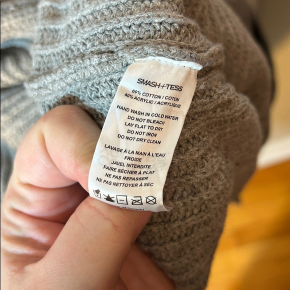 Smash + Tess whimsy cardigan heather grey longline size M/L NWT - Picture 5 of 7